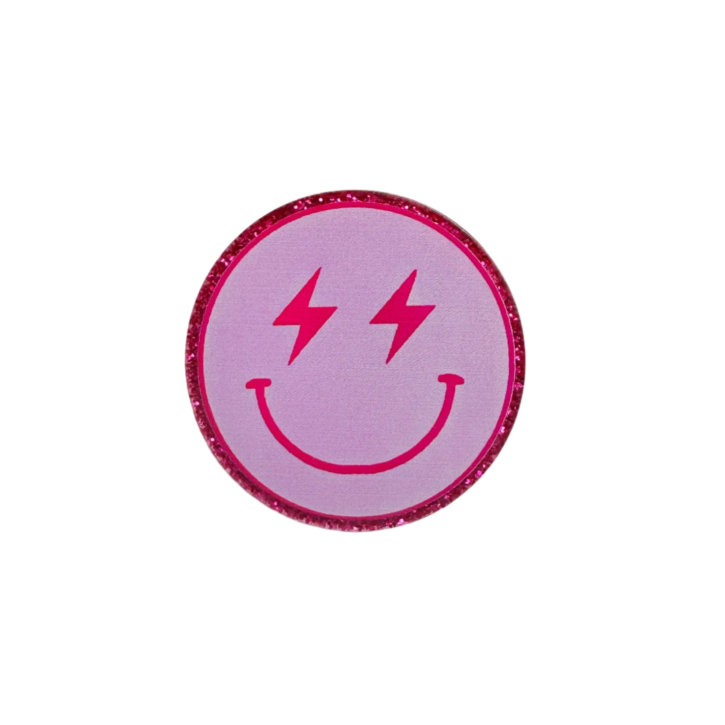 Pink Rockstar Smiley