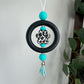 Furry Friend Black + Teal Car Charm