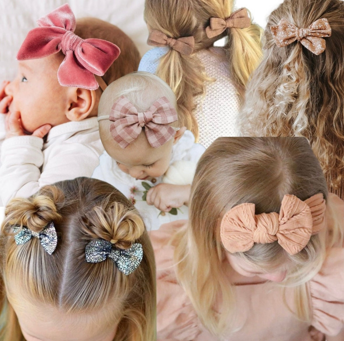 Summer Blues Baby Bow Collection