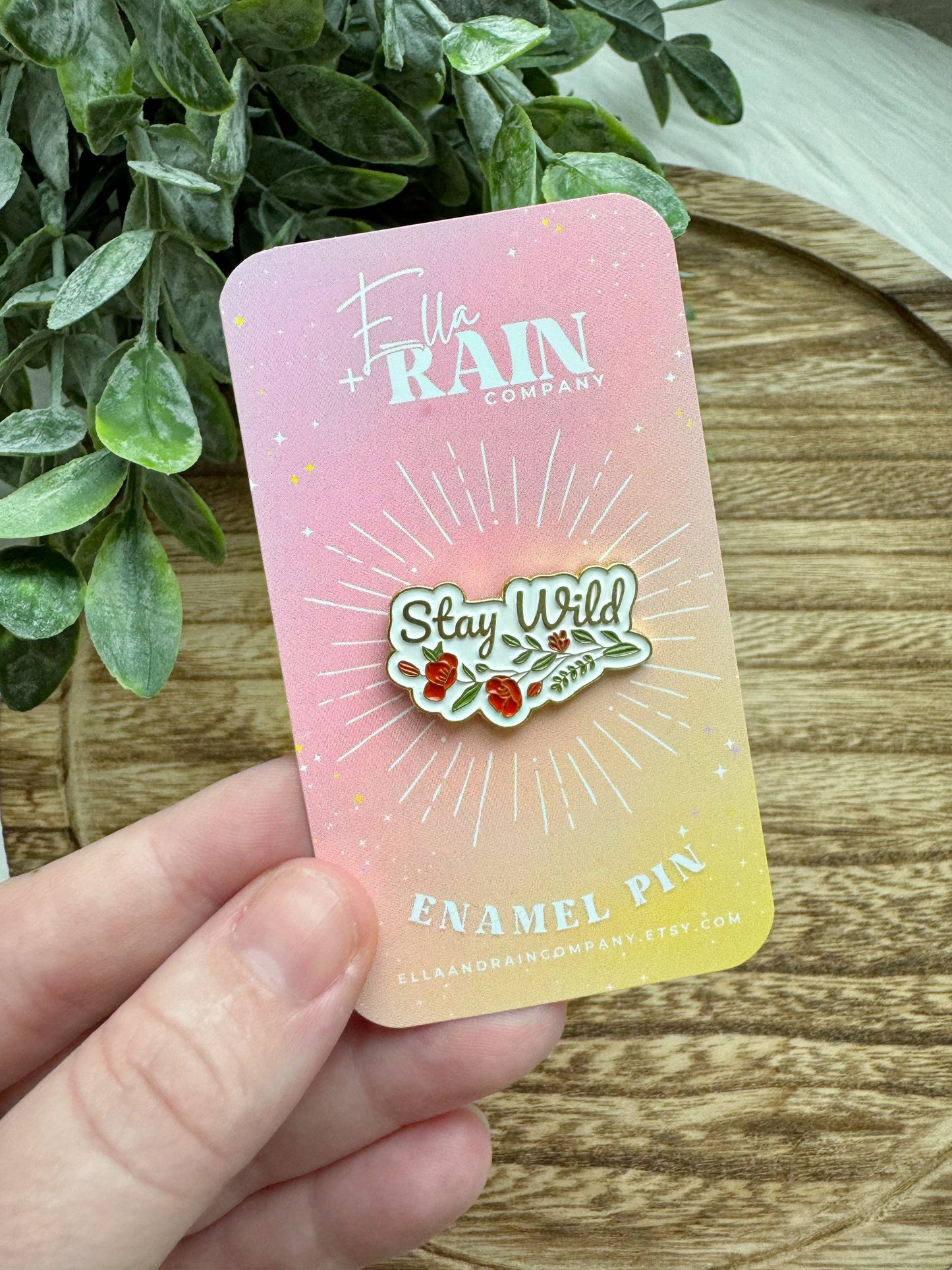 Stay Wild Enamel Pin