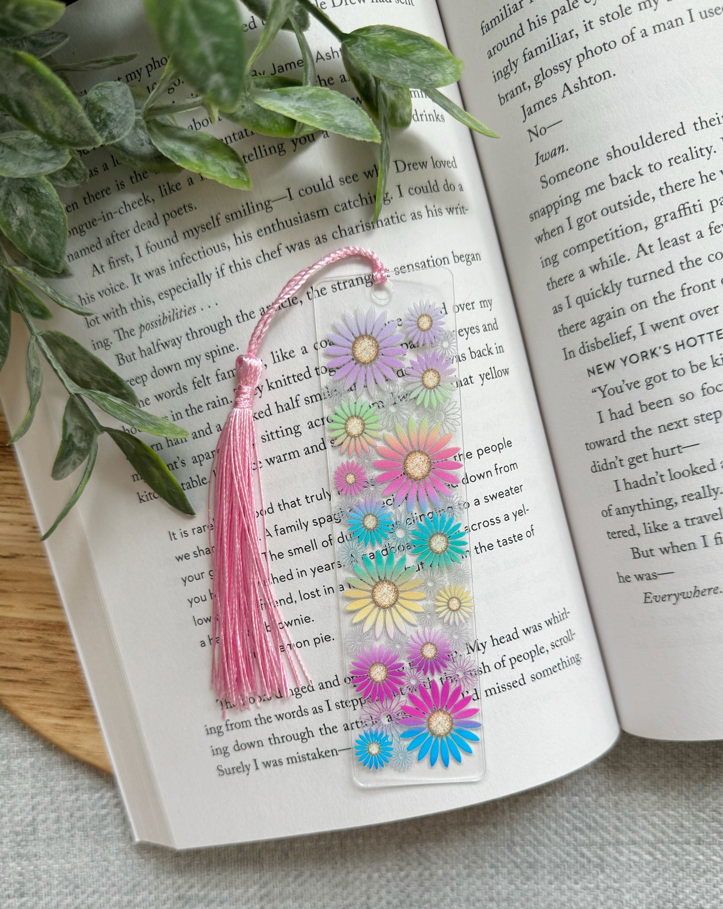 Happy Daze Acrylic Bookmark