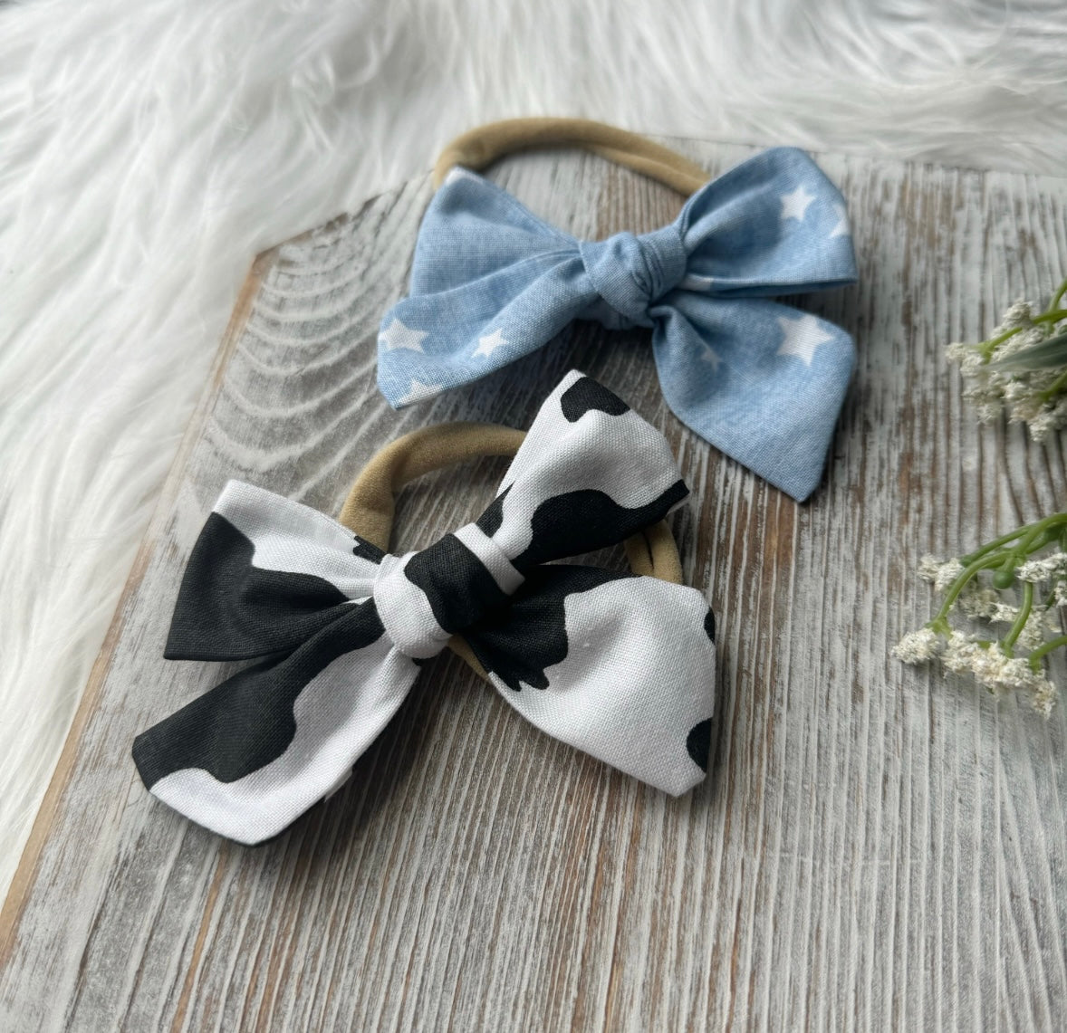 Country Cowgirl Baby Bows | 2pc set