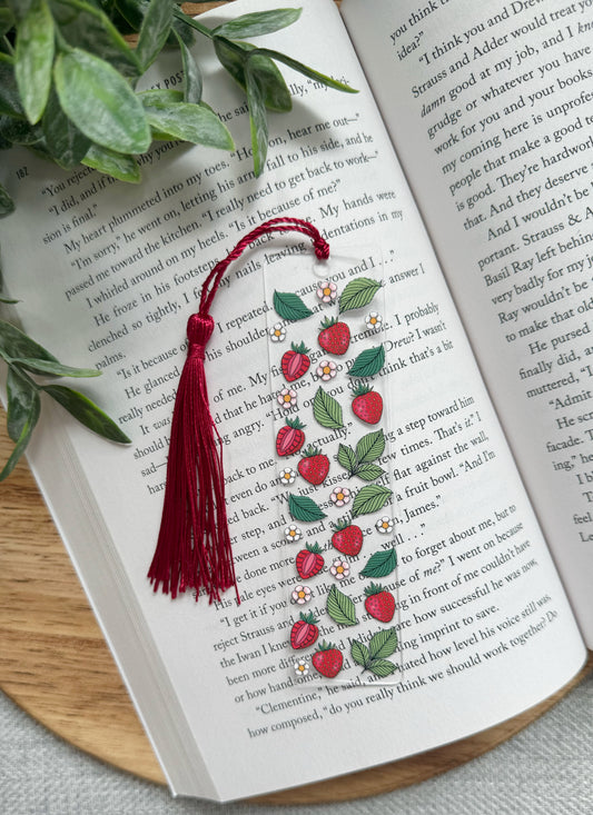 Strawberry Mojito Acrylic Bookmark