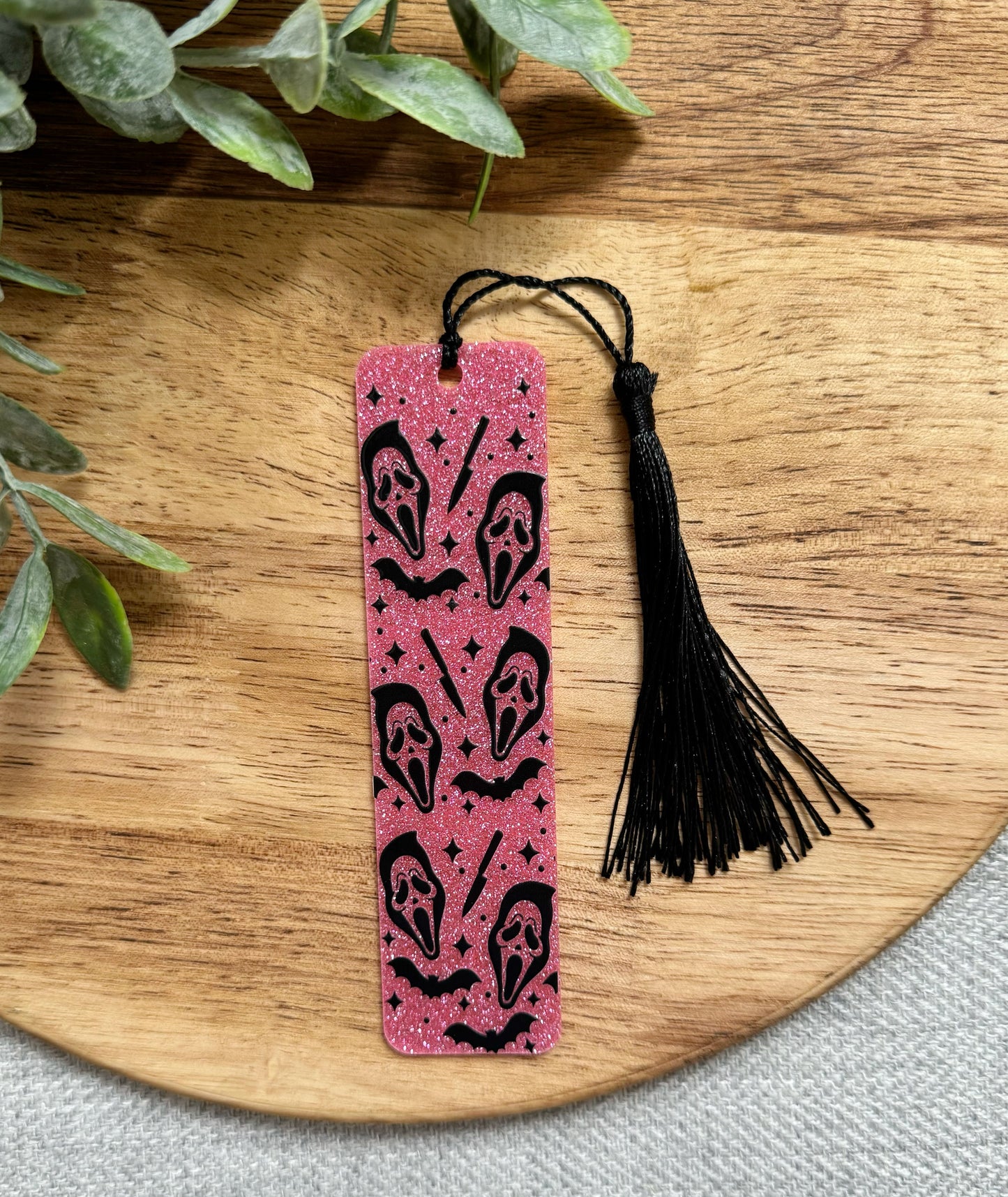 Glittery Scream Acrylic Bookmark