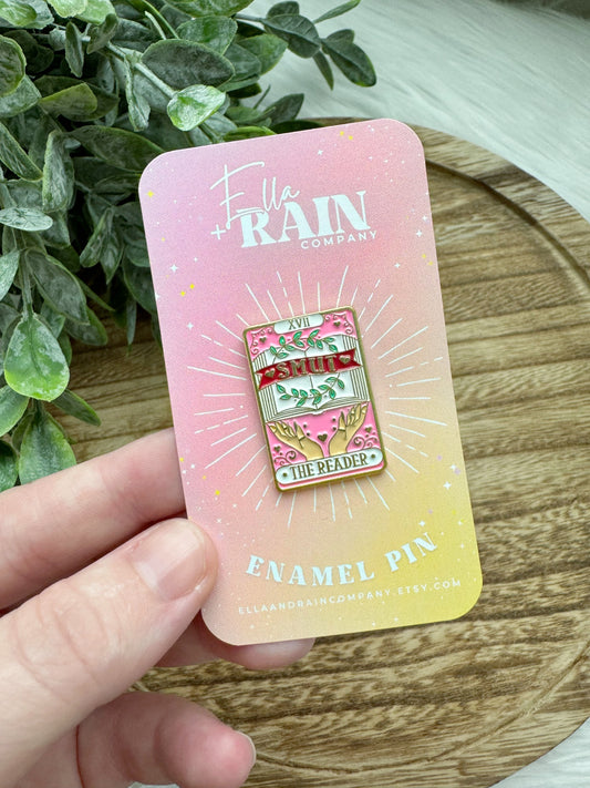 Smut The Reader Tarot Card Enamel Pin | Bookish Collection