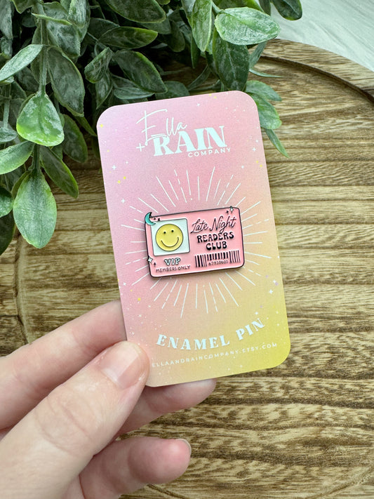 Late Night Readers Club Enamel Pin | Bookish Collection