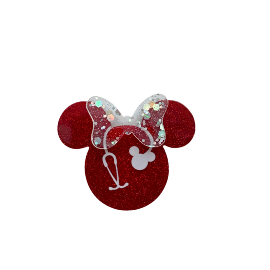Red Nurse with Stethoscope Mouse