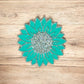 Teal Sunflower