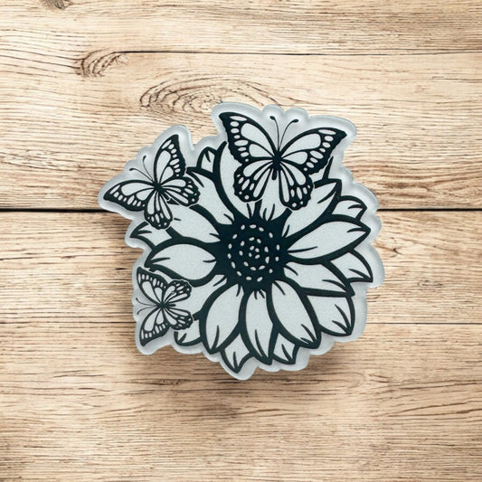 Country Butterfly Sunflower