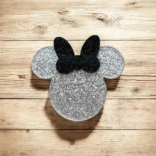 Sliver and Black Mouse