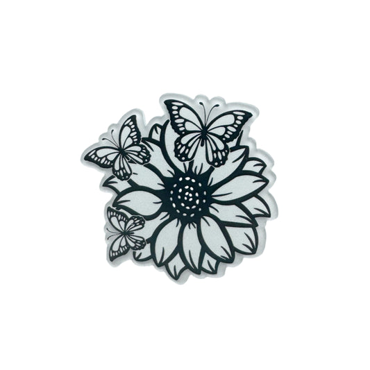 Country Butterfly Sunflower