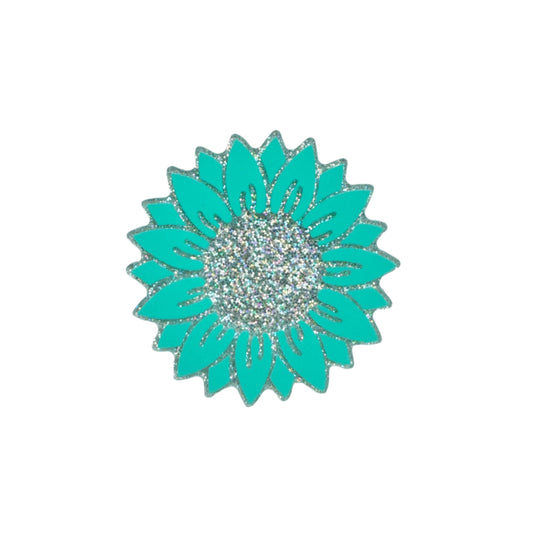 Teal Sunflower